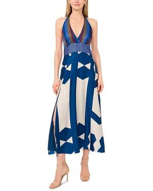 Vince Camuto Halter Bar Back Maxi Dress - Blue