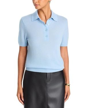 Toccin Rue Cashmere Polo Sweater - Blue