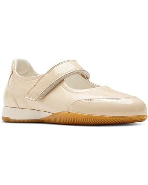 La Canadienne Dante Leather Mary Jane Flats - White