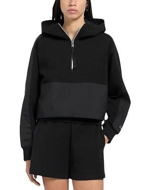 Moose Knuckles Mixed Media Hoodie - Black