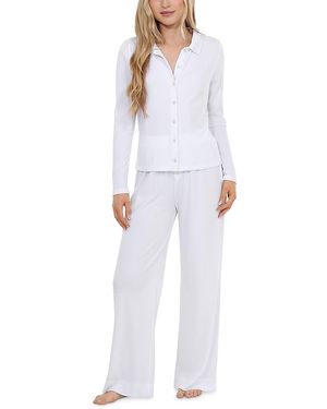 Honeydew Intimates Coffee Club Long Pajama Set - White