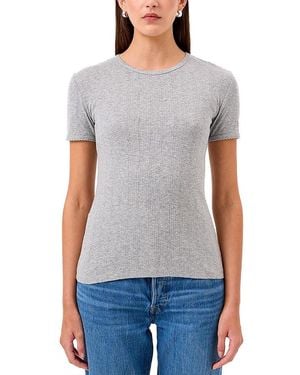 Goldie Lewinter Pointelle Tee - Gray