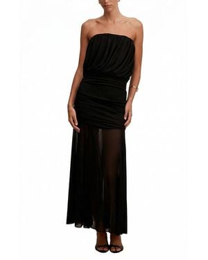 EVER NEW Lyra Bandeau Draped Maxi Dress - Black