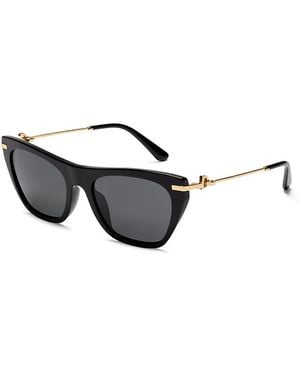 Dolce & Gabbana Cat Eye Sunglasses, 55Mm - Metallic