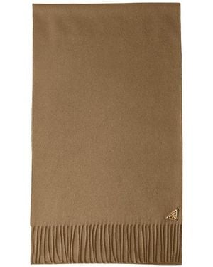 Prada Silk And Cashmere Scarf - Natural