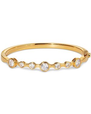 Nadri Bklyn Cubic Zirconia Stone Bangle Bracelet - Metallic