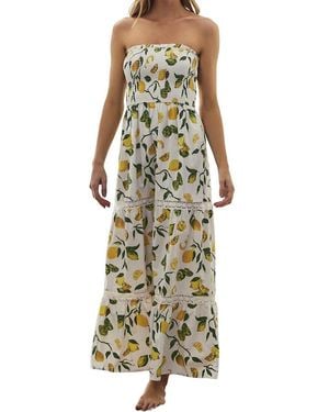 Hermoza Dominique Smoked Long Cover-Up Dress - Multicolor