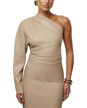 JLUXLABEL Demi One Shoulder Top - Natural