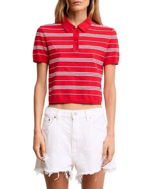 Denimist Shrunken Polo Sweater - Red