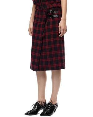 Pinko Griselina Tweed Skirt - Red