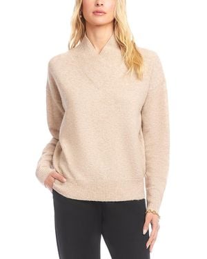 Karen Kane Shawl Collar Sweater - Natural