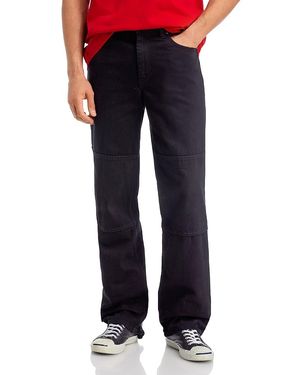 Helmut Lang Zip Carpenter Relaxed Fit Pants - Black