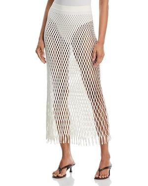 Jonathan Simkhai Aldrige Midi Skirt - White