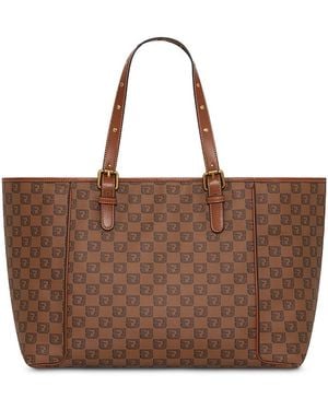Gerard Darel Simple Bag Monogram Canvas Tote - Brown