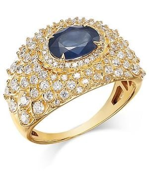 Bloomingdale's Fine Collection Diamond & Sapphire Statement Ring - White