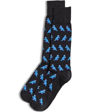 Paul Smith Dinosaur Crew Socks - Blue