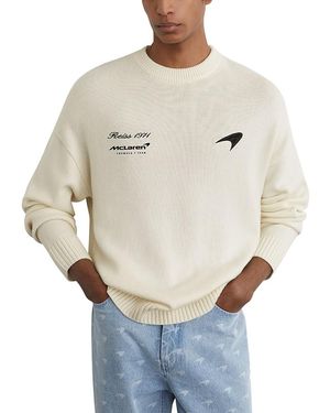 Reiss Mclaren Motorsport Logo Sweater - Natural