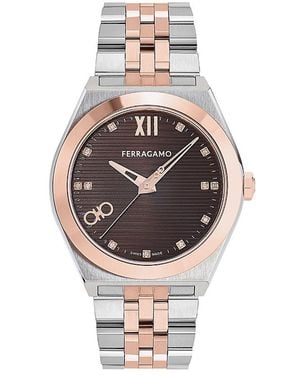 Ferragamo Vega New Watch, 40Mm - Metallic