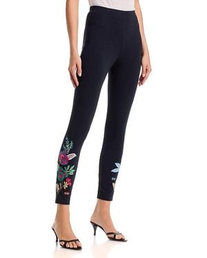 Johnny Was Isolei Pull On Ankle Leggings - Blue