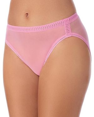 On Gossamer Mesh High-Cut Briefs - Pink