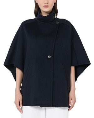 Max Mara Mxaderrik Cashmere Cape - Blue