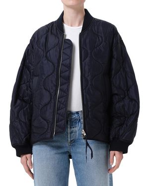 Agolde Isla Quilted Jacket - Blue