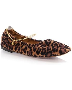 Stella McCartney Ballerina Print Flats - Brown