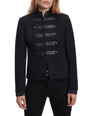 Rag & Bone Mercer Regalia Wool Long Sleeve Blazer - Black