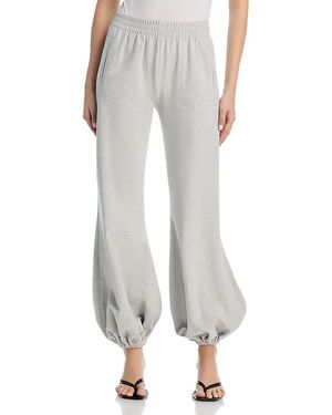 Norma Kamali Boyfriend Puff Jogger Pants - Gray