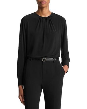 Vince Gathered Top - Black
