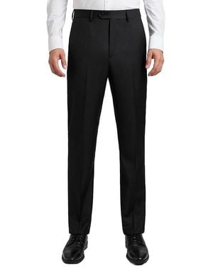 Santorelli Roma2 Super 130's Bi-Stretch Wool Pants - Black