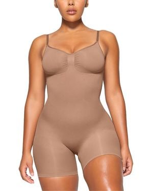 Skims Seamless Sculpt Mid Thigh Bodysuit - Multicolor