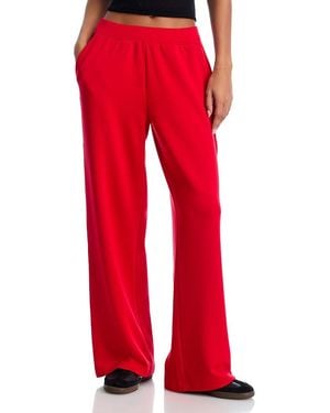 Aqua Side Striped Pants - Red
