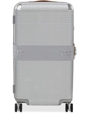 Fpm Milano Bank Zip Deluxe Trunk Suitcase - Gray