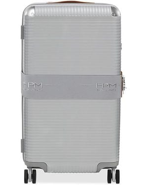 Fpm Milano Bank Zip Deluxe Trunk Suitcase - Gray
