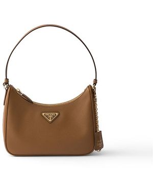 Prada Re-Edition 2005 Re-Nylon And Saffiano Mini Bag - White