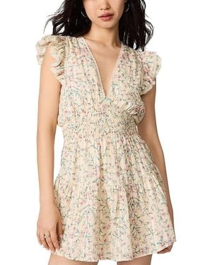 Steve Madden Lucienne Smocked Waist Dress - Natural