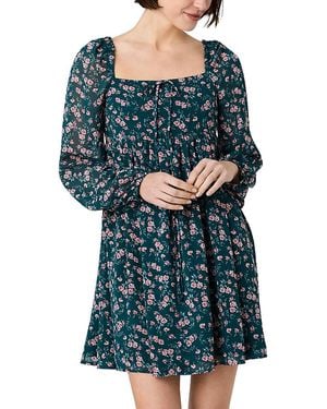 French Connection Marina Lucia Floral Print Dress - Blue