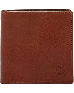 Il Bisonte Galileo Compact Bi Fold Wallet - Brown
