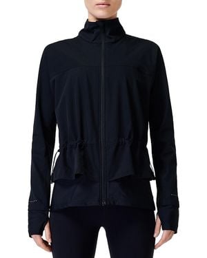 Sweaty Betty Fast Lane Peplum Running Jacket - Blue