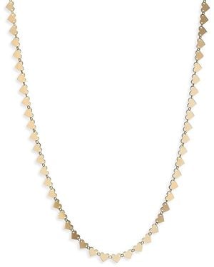 Lana Jewelry Jewelry 14K Heart Chain Link Necklace, 18 - Metallic