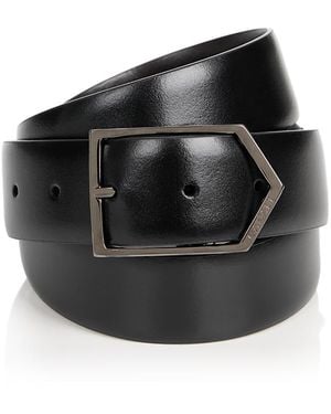 Canali Leather Belt - Black