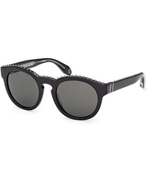 Christian Louboutin Round Sunglasses, 53Mm - Grey