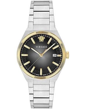 Versace V-Leo Bracelet Watch, 39Mm - Metallic