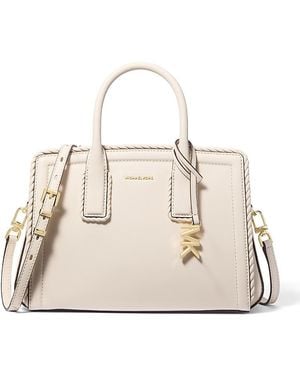 Michael Kors Laila Small Satchel - Natural