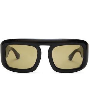 Elisa Johnson Aries Aviator Sunglasses, 57Mm - Black