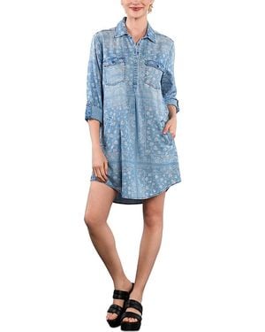 Billy T Bandana Shirt Dress - Blue