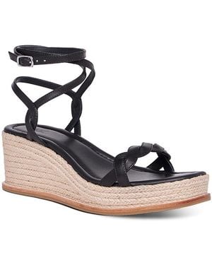 PAIGE Joanna Espadrille Wedge Sandals - Black