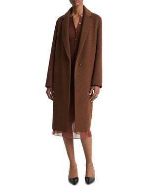 Vince Classic Straight Coat - Brown