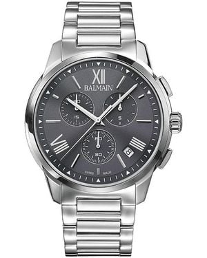 Balmain Madrigal Chronograph, 42Mm - Gray